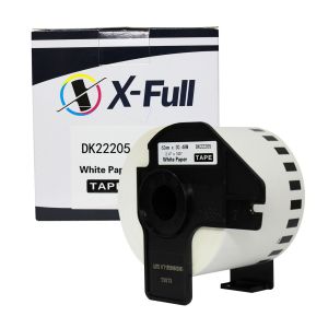 FITA COMPATÍVEL COM ETIQUETADORA BROTHER DK-22205 62MM ETIQUETA TÉRMICA - X-FULL