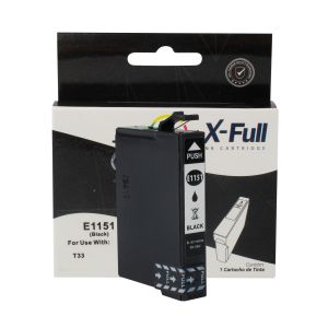 CARTUCHO DE TINTA COMPATÍVEL COM EPSON TO1151 | T23/T1110 | BK - 14,5ML - X-FULL