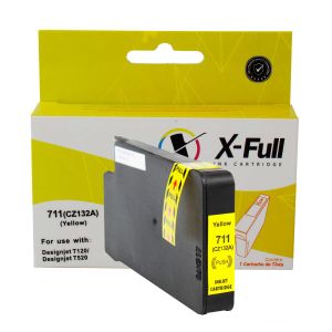 CARTUCHO DE TINTA COMPATÍVEL COM HP 711XL | CZ132A/CQ891A/CQ890A/CQ893A | YL - 28ML - X-FULL