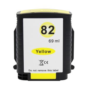 CARTUCHO DE TINTA COMPATÍVEL COM HP 82 C4913A | 500/500PS/510/800/800PS | YL - 69ML