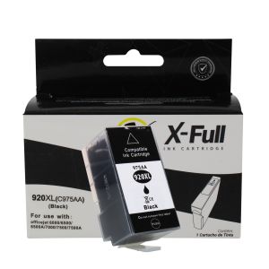 CARTUCHO DE TINTA COMPATÍVEL COM HP 920XL | CD975AL/E609A/E609N/E709A | BK - 58,5ML - X-FULL