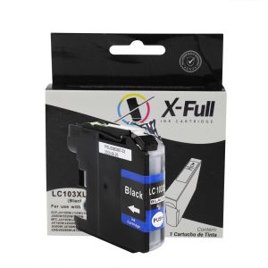 CARTUCHO DE TINTA COMPATÍVEL COM BROTHER LC103XL/LC105XL/LC107XL | MFC-J4310DW/MFC-J4310/MFC-J4510DW | BK - 20ML - X-FULL