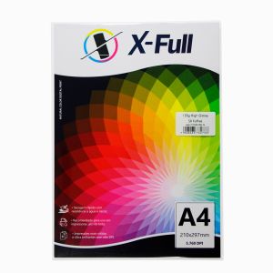 PAPEL FOTOGRÁFICO HIGH GLOSSY 135G A4 PACOTE C/ 50 FOLHAS - X-FULL