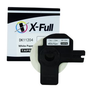 FITA COMPATÍVEL COM ETIQUETADORA BROTHER DK-11204 17MM ETIQUETA TÉRMICA - X-FULL